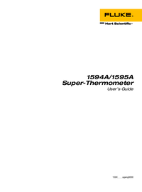 Thumbnail of document Manual - 1595A Super-Thermometers